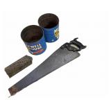 Maxwell House Coffee Tins, Handsaw