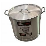 40 Qt  Stock Pot wï¿½ Steamer Tray & Lid