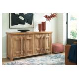 Dresor 68' Natural Finish Accent Cabinet