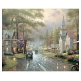 'Hometown Evening' Art Print By Thomas Kinkade