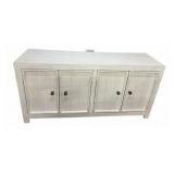Ashley White Rustic Server wï¿½ Shelving