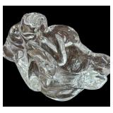 Clear Glass Monkey Dish