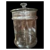 Clear Glass Lidded Canister