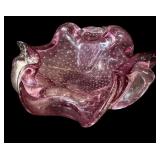 Murano Pink Glass Bowl