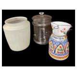 Canister, Sangria Pitcher & Vase