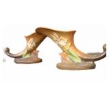 Beautiful Roseville Cornucopia Vases