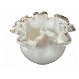 Fenton Silver Crest Rose Bowl