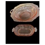(2) Pink Depression Bowls
