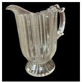 Victorian Early American Pattern Glass Pitcher