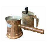 Kitchen Grater. Sifter & Copper Pot
