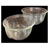 (2) Clear GE Mixing Bowls