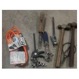 Box Deal Of Tools Such As Adjustable Wrench,