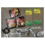 Box Deal Of Tools Such As Sandpaper,
