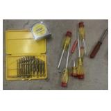Tools- Screwdrivers, Tape Measure, Bit Set