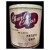 Charles Chips Tin Can