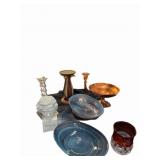 Candle Holders, Beethoven Bust, Blown Glass