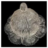 EAPG HIGBEE PANELED  Butter Dish