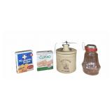 Wisconsin Cheese Crock, Vintage Grater & Band Aud