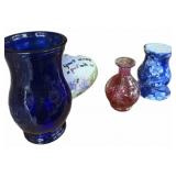 Wood Pony, Cut Ti Clear Cranberry, Cobalt Blue