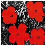 Andy Warhol Flowers Square Lithograph