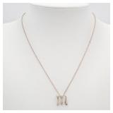 Tiffany & Co. Alphabet M Necklace