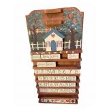 Wood Calendar Decor