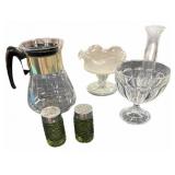 Vintage Coffee Carafe, Salt & Pepper, & Serving