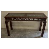 Glass Top Sofa Table