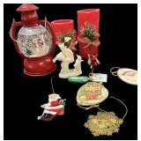 Snowbaby. Battery Snow Globe & Candles Ornaments