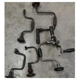 (5) PCS Antique Hand Drills