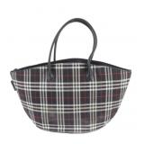 Burberry Nova Check Leather Shoulder Bag