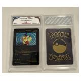 Pokï¿½mon Black Foil Custom Pikachu Card