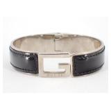 Gucci G Logo Leather Bangle
