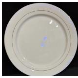 (8) Beautiful China Plates wï¿½ Gold Trim