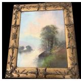 21.5 ï¿½ x 26 ï¿½ Framed Pastel Painting Probably