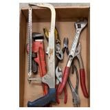 Tools-Such As Handsaw, Pipe Wrench, Adjustable