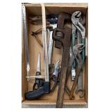 Tools Hand Saw, Pipe Wrenches, Pliers