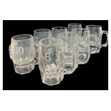 (8) Numbered Glasses