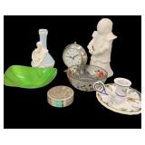 Big Ben Clock, Madonna Vase, Samurai Warrior &