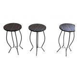 (3) PCS Estate Patio Side Tables