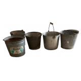 (5) PCS Galvanize Metal Pails