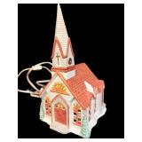 Lighted Church House