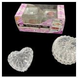 Scented Oil Candles & Glass Trinket Boxes
