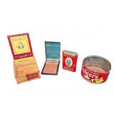 (4) PCS Vintage Tin Cans