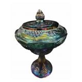 Carnival Glass Wedding Bowl