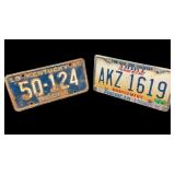 (2) PCS Vintage License plates