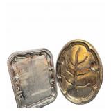 (2) PCS Two Silver Meat Platters