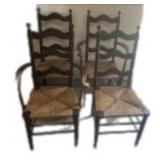 (4) PCS Estate Ladder Back Chairs
