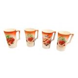 Vintage Dresden China Lemonade Mugs