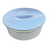 Halls Blue Ceramic Casserole Dish